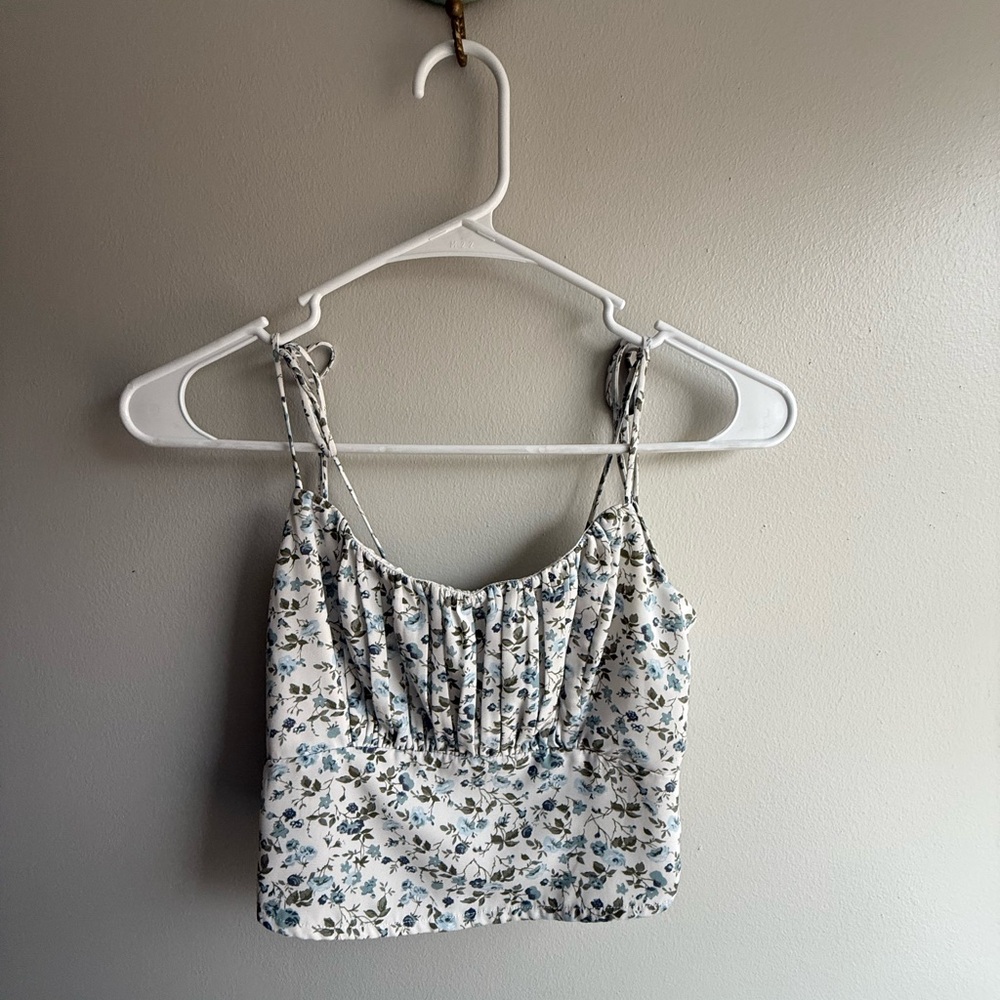 Abercrombie & Fitch Blue Floral Camisole